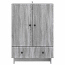 Sideboard Grå Sonoma 66 x 34,5 x 95 cm Konstrueret træ