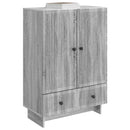 Sideboard Grå Sonoma 66 x 34,5 x 95 cm Konstrueret træ
