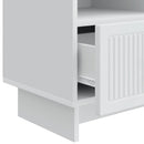 TV-skab med skuffe Hvid 102 x 34,5 x 50 cm Konstrueret træ