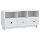 TV-skab med skuffe Hvid 102 x 34,5 x 50 cm Konstrueret træ