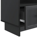 TV-skab med skuffe Sort 102 x 34,5 x 50 cm Konstrueret træ