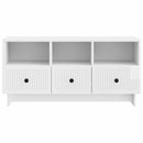 TV-skab Hvid højglans 102 x 34,5 x 50 cm Konstrueret træ