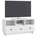 TV-skab Hvid højglans 102 x 34,5 x 50 cm Konstrueret træ