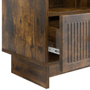 TV-skab med skuffe Røget eg 102 x 34,5 x 50 cm Konstrueret træ