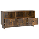 TV-skab med skuffe Røget eg 102 x 34,5 x 50 cm Konstrueret træ