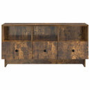 TV-skab med skuffe Røget eg 102 x 34,5 x 50 cm Konstrueret træ