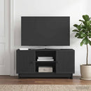 TV-skab 102 x 34,5 x 50 cm Sort Konstrueret træ