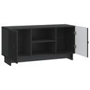 TV-skab 102 x 34,5 x 50 cm Sort Konstrueret træ