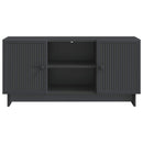 TV-skab 102 x 34,5 x 50 cm Sort Konstrueret træ