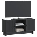 TV-skab 102 x 34,5 x 50 cm Sort Konstrueret træ