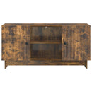TV-skab 102 x 34,5 x 50 cm Røget eg Konstrueret træ