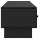 TV-skab med skuffe Sort 147 x 34,5 x 30 cm Konstrueret træ