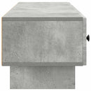 TV-skab med skuffe Betongrå 147 x 34,5 x 30 cm Konstrueret træ