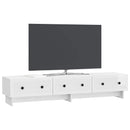 TV-skab Hvid højglans 147 x 34,5 x 30 cm Konstrueret træ