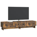 TV-skab med skuffe Røget eg 147 x 34,5 x 30 cm Konstrueret træ