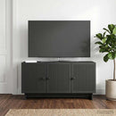 TV-skab Sort 99 x 34,5 x 50 cm Konstrueret træ
