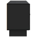 TV-skab Sort 99 x 34,5 x 50 cm Konstrueret træ