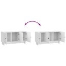 TV-skab Hvid højglans 99 x 34,5 x 50 cm Konstrueret træ