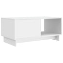 Sofabord Hvid 90 x 50 x 40 cm Konstrueret træ
