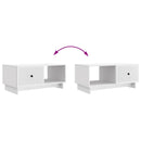 Sofabord Hvid 90 x 50 x 40 cm Konstrueret træ