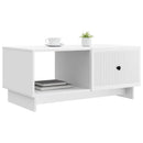 Sofabord Hvid 90 x 50 x 40 cm Konstrueret træ