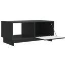 Sofabord Sort 90 x 50 x 40 cm Konstrueret træ