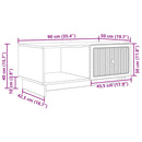 Sofabord Røget eg 90 x 50 x 40 cm Konstrueret træ