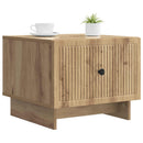 Sofabord med skuffe Artisan-eg 49 x 50 x 40 cm Konstrueret træ