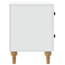 Natskab med skuffe 2 pcs Hvid 43 x 34,5 x 48 cm Konstrueret træ
