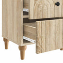 Natskab 2 pcs Sonoma-eg 43 x 34,5 x 48 cm Konstrueret træ