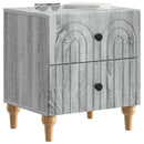 Natskab 2 pcs Grå sonoma-eg 43 x 34,5 x 48 cm Konstrueret træ