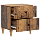 Natskab 2 pcs Gammelt træ 43 x 34,5 x 48 cm Konstrueret træ