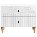 Natskab Hvid højglans 62 x 34,5 x 48 cm Konstrueret træ