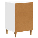 Natskab Hvid højglans 43x 41 x 66,5 cm Konstrueret træ