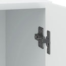 Natskab 2 pcs Hvid 43 x 34,5 x 50 cm Konstrueret træ