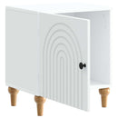 Natskab 2 pcs Hvid 43 x 34,5 x 50 cm Konstrueret træ