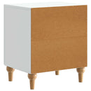 Natskab 2 pcs Hvid 43 x 34,5 x 50 cm Konstrueret træ