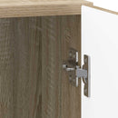 Natskab 2 pcs Sonoma-eg 43 x 34,5 x 50 cm Konstrueret træ