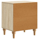 Natskab 2 pcs Sonoma-eg 43 x 34,5 x 50 cm Konstrueret træ