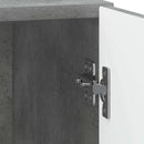 Natskab 2 pcs Betongrå 43 x 34,5 x 50 cm Konstrueret træ