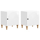 Natskab 2 pcs Hvid højglans 43 x 34,5 x 50 cm Konstrueret træ