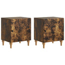 Natskab 2 pcs Røget eg 43 x 34,5 x 50 cm Konstrueret træ