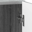 Natskab 2 pcs Grå sonoma-eg 43 x 34,5 x 50 cm Konstrueret træ