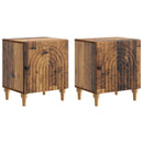 Natskab 2 pcs Gammelt træ 43 x 34,5 x 50 cm Konstrueret træ
