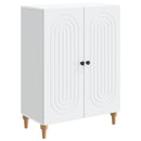 Sideboard Hvid 66 x 34,5 x 90 cm Konstrueret træ