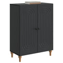 Sideboard Sort 66 x 34,5 x 90 cm Konstrueret træ