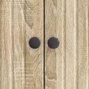 Sideboard Sonoma-eg 66 x 34,5 x 90 cm Konstrueret træ
