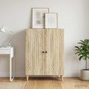 Sideboard Sonoma-eg 66 x 34,5 x 90 cm Konstrueret træ