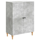 Sideboard Betongrå 66 x 34,5 x 90 cm Konstrueret træ
