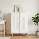Sideboard Hvid højglans 66 x 34,5 x 90 cm Konstrueret træ